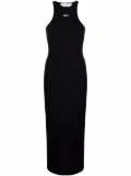 Off-White Off-Stamp ribbed dress - Black