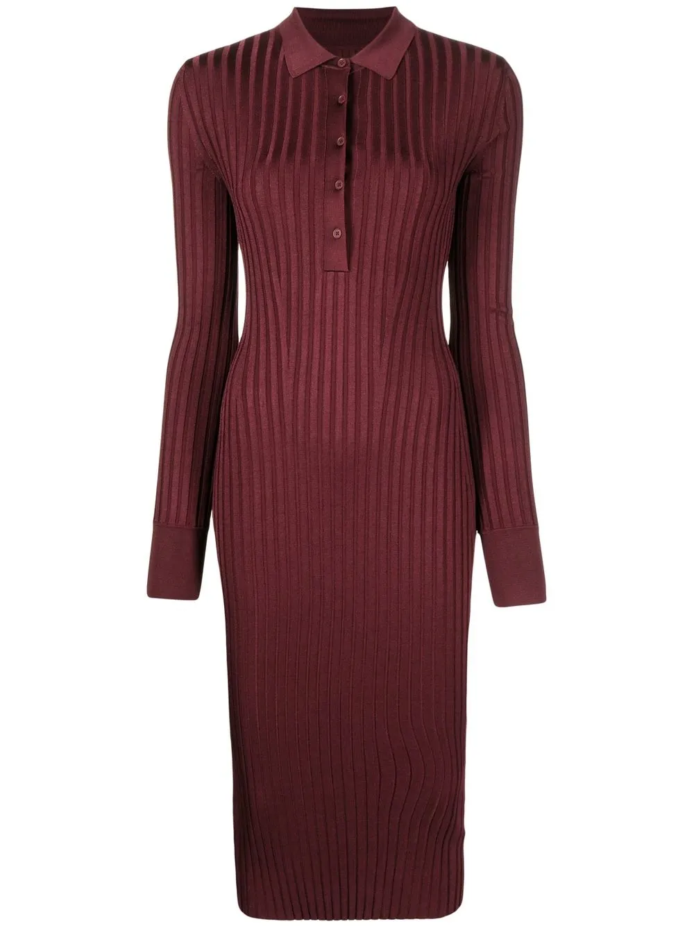 

Galvan Rhea ribbed-knit midi dress - Red