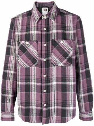 north face checked shirt