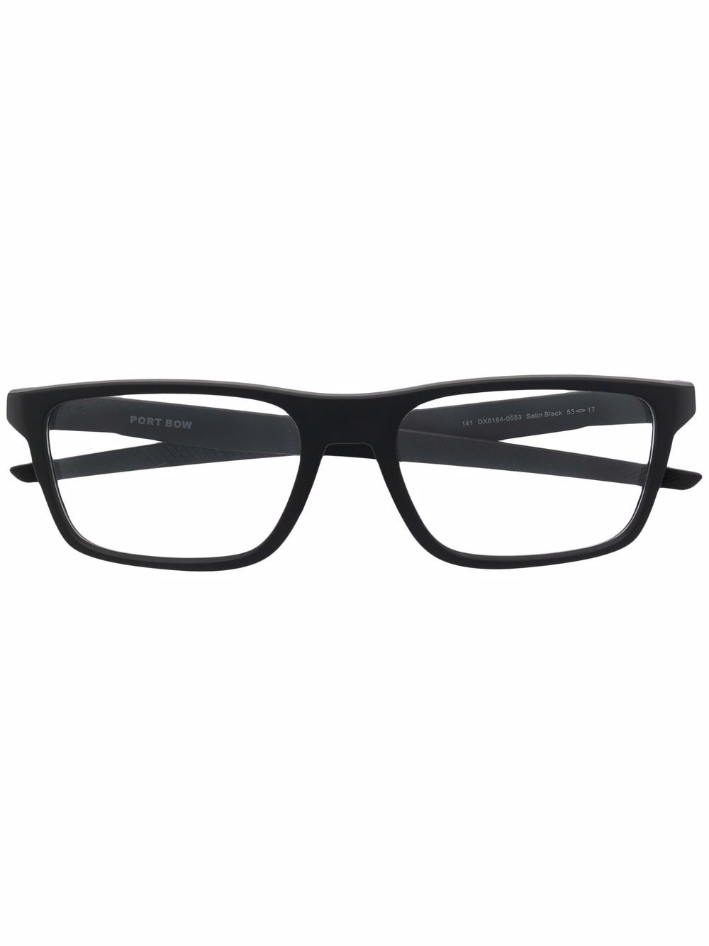 

Oakley lentes con armazón rectangular - Negro