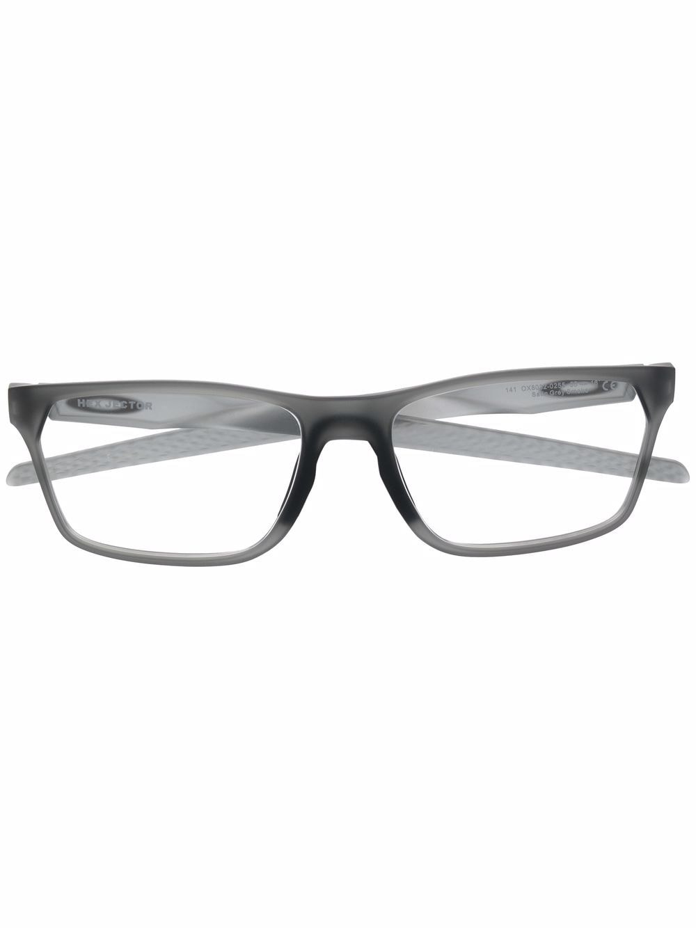 oakley lunettes de vue à monture rectangulaire - gris
