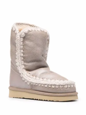 ミドルブーツ MOU Women Boots 101000BSTME Beige Amazon.com | MOOMMO Low Chunky Heel Lace Up Beige Knee High