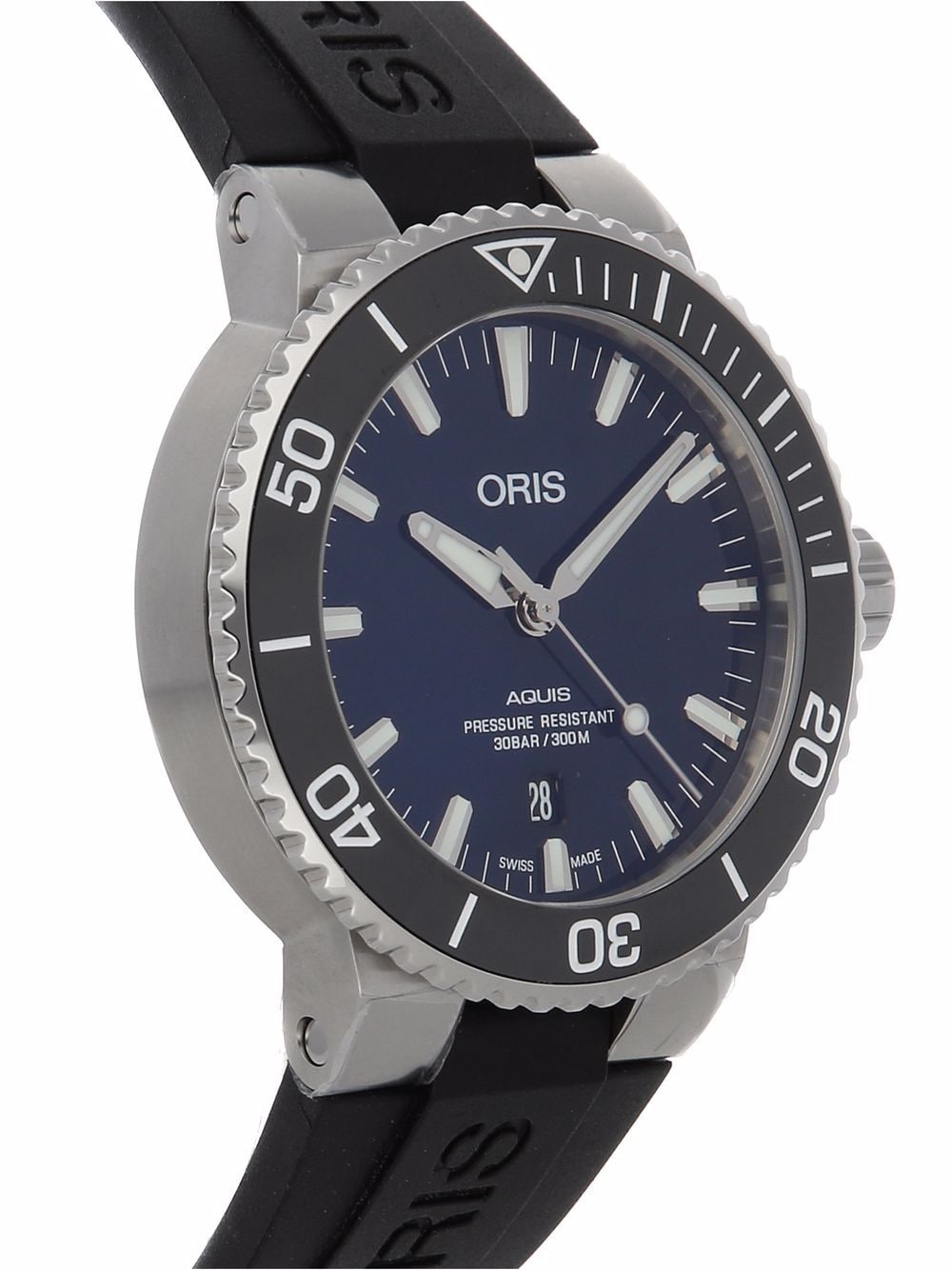 фото Oris наручные часы aquis date pre-owned 43.50 мм