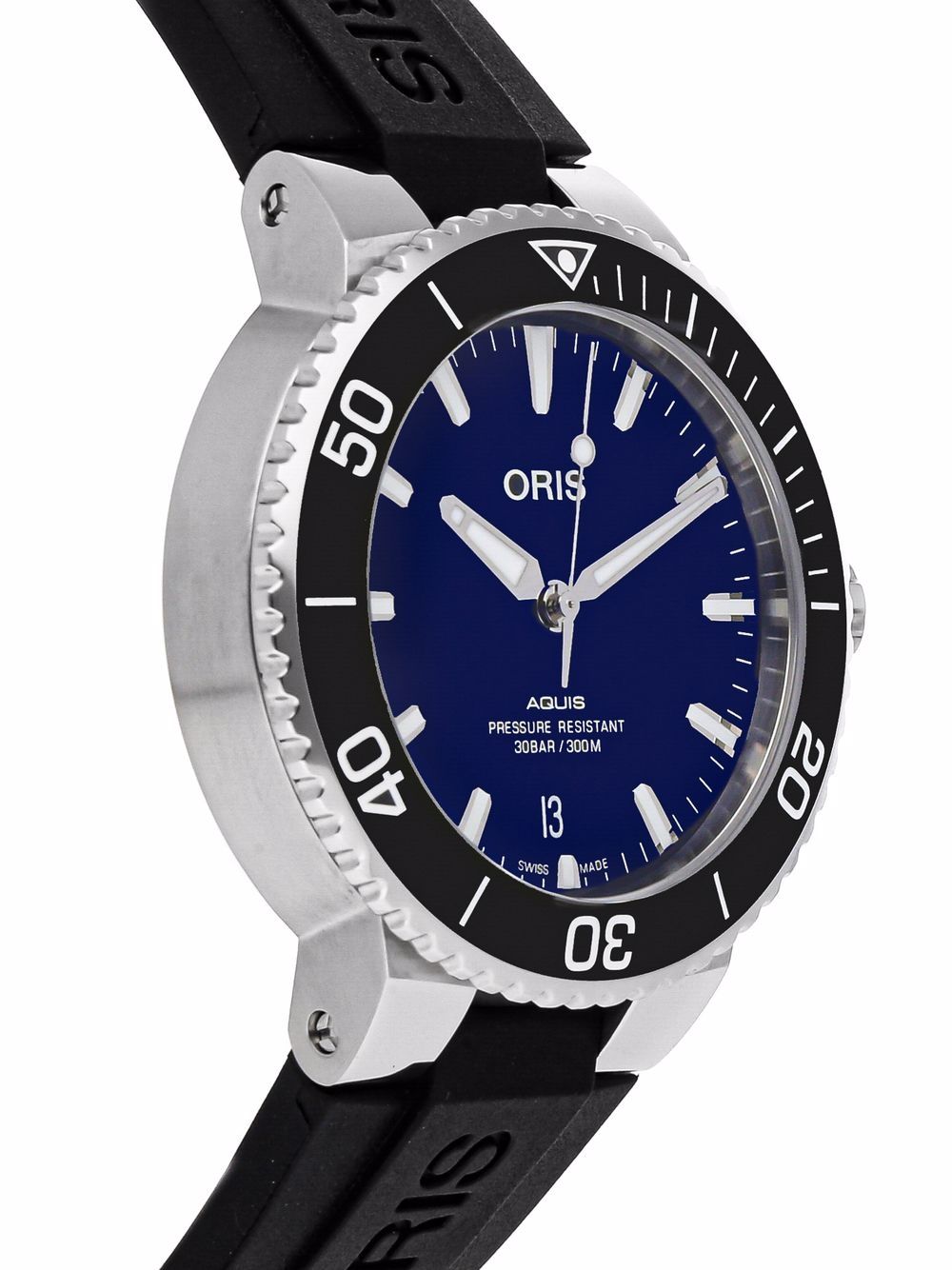 фото Oris наручные часы aquis date pre-owned 39 мм