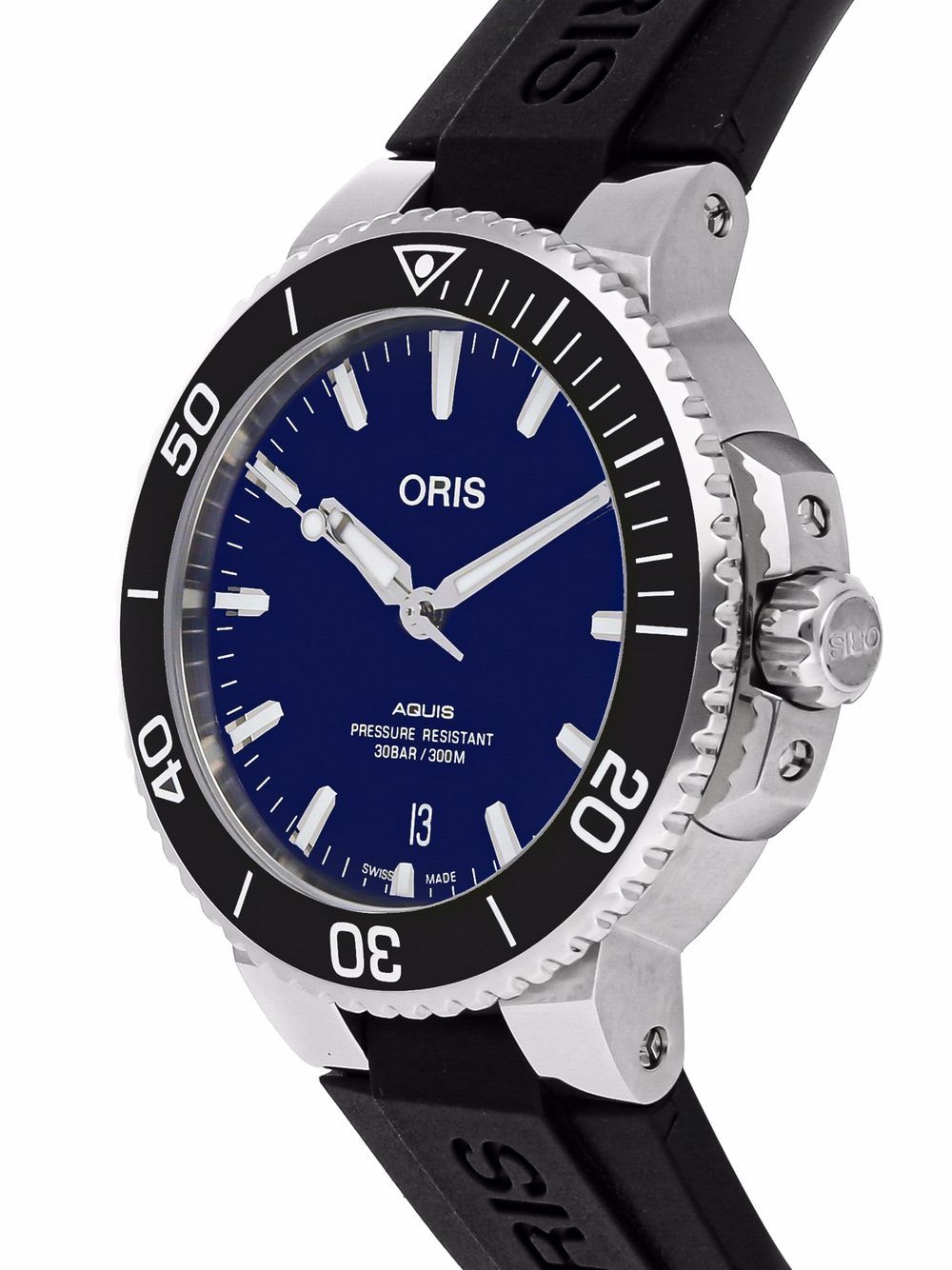 фото Oris наручные часы aquis date pre-owned 39 мм