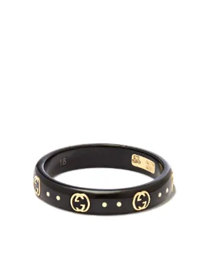 Anello Gucci Icon Ceramica Bianca YBC606826002 Fede Ring Oro Giallo Fedina