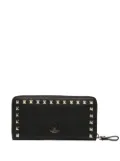 Valentino Garavani Rockstud-embellished continental wallet - Black