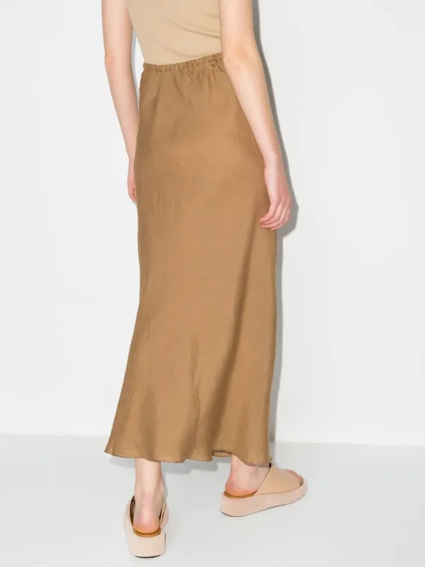 Baserange Dydine Linen Maxi Skirt | Brown | FARFETCH Baserange Dydine Linen Maxi Skirt | Brown | FARFETCH