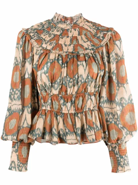 Ulla Johnson abstract pattern print blouse