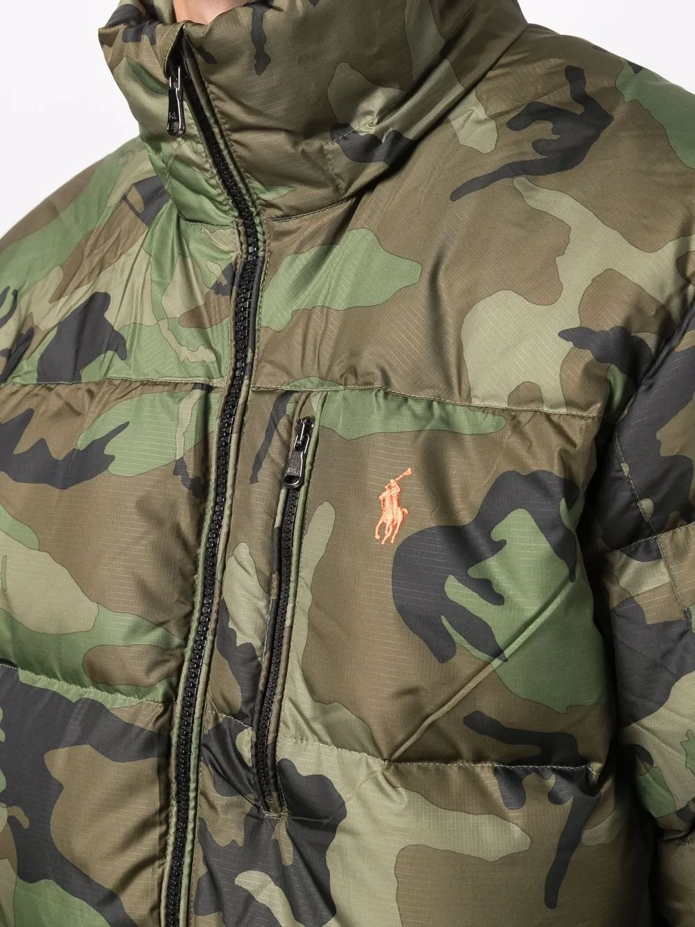 polo camo puffer jacket