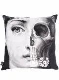 Fornasetti face print cushion - Black