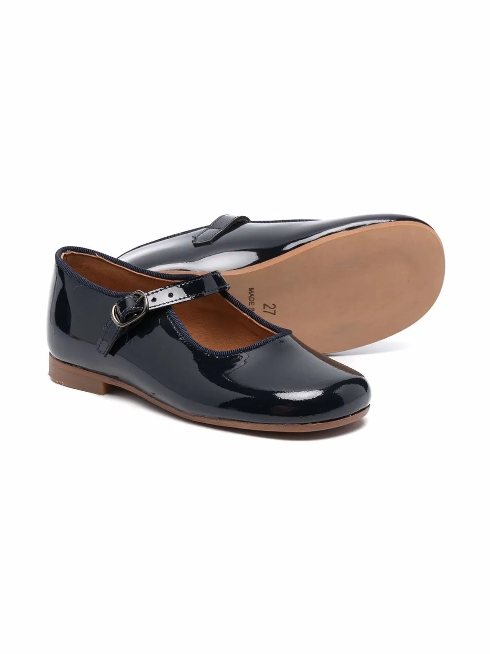 CLARYS Ballerina's met ronde neus - Blauw