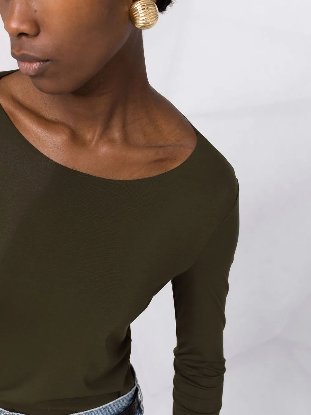 фото Wolford топ aurora pure с длинными рукавами