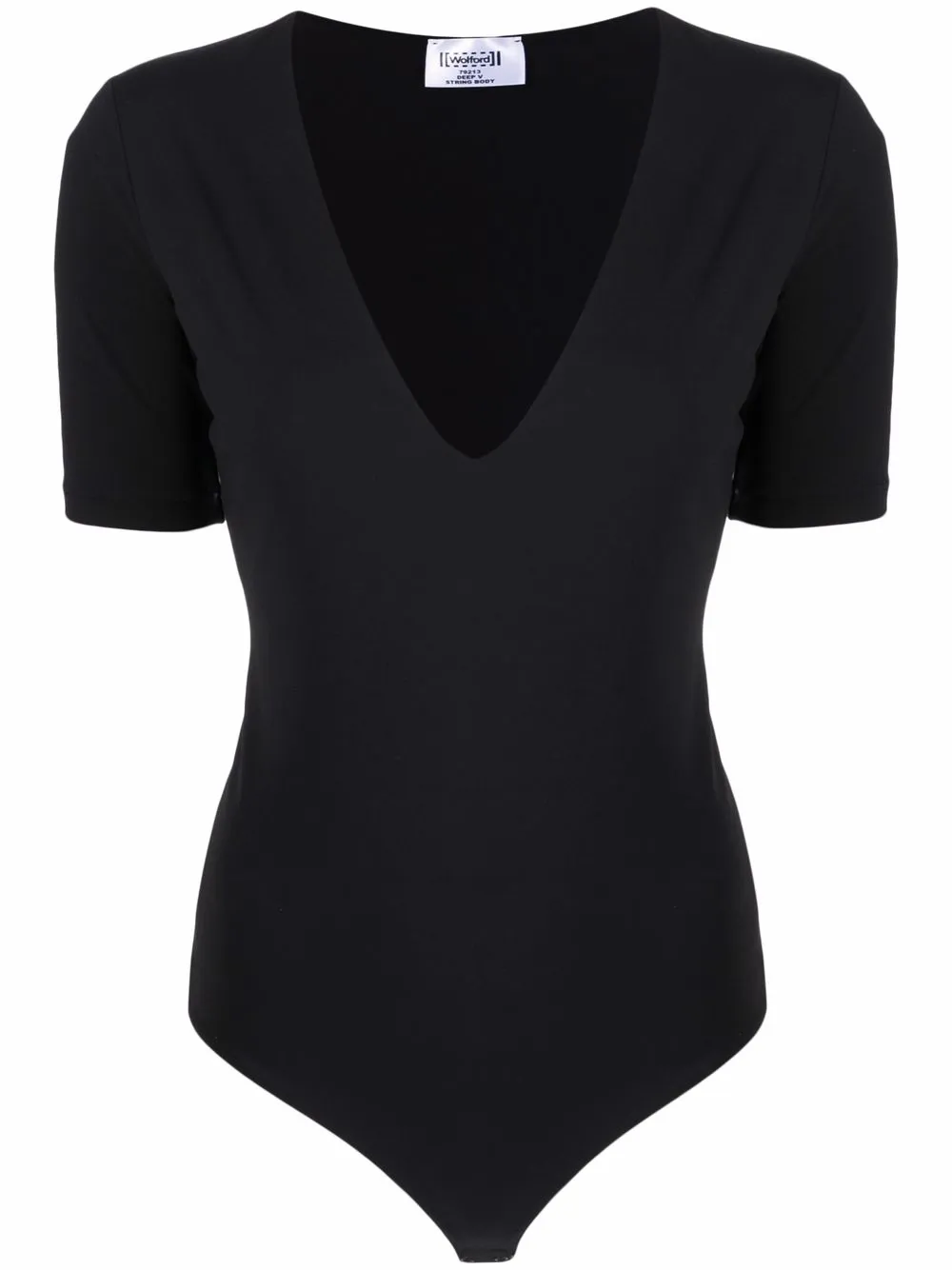 

Wolford body con cuello en V - Negro