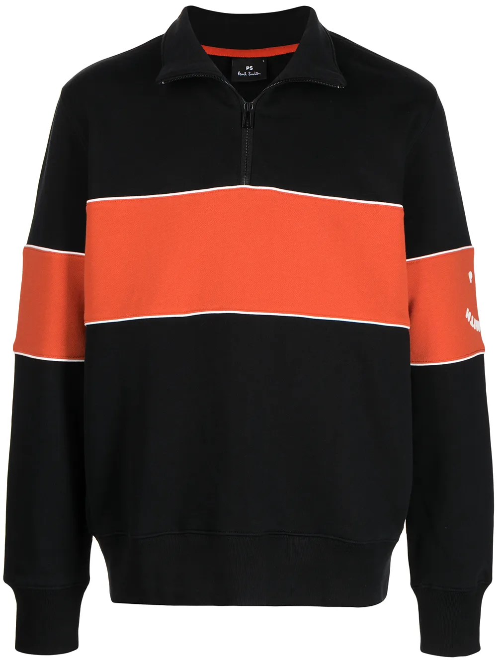 

PS Paul Smith sudadera con diseño color block - Negro