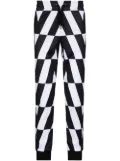 Valentino Garavani Optical tapered track pants - Black