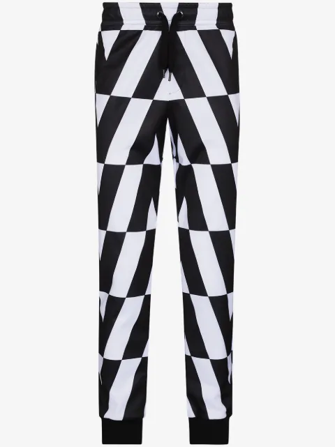 Valentino Garavani Optical tapered track pants