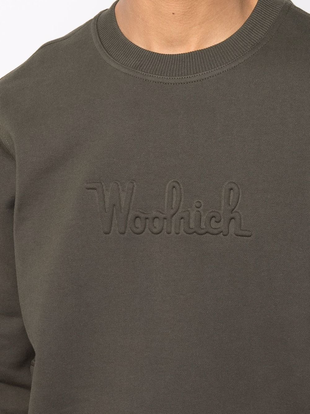 фото Woolrich толстовка с тисненым логотипом