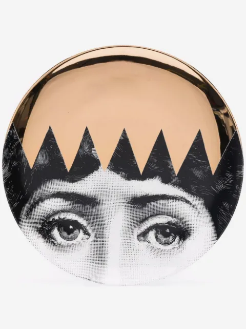 Fornasetti plato con cara estampada