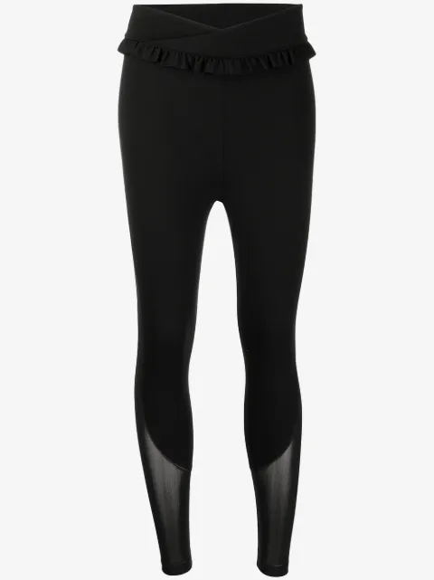 Onefifteen leggins con ribete de volantes