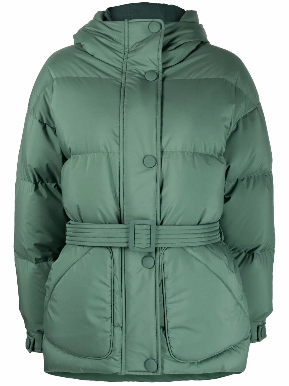 

Ienki Ienki Michlin belted down jacket - Green