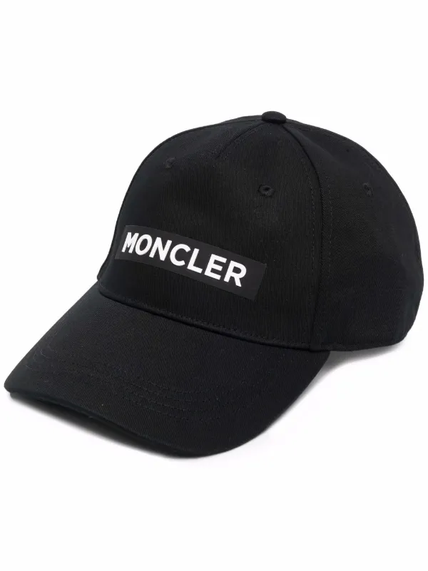 Shop Moncler logo-patch baseball cap 