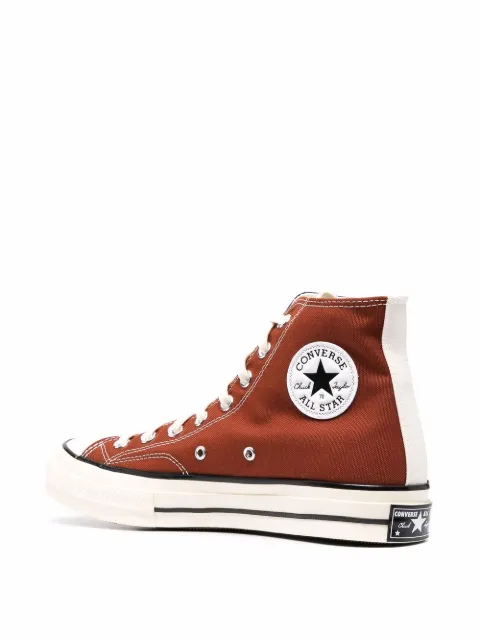 peach converse high tops