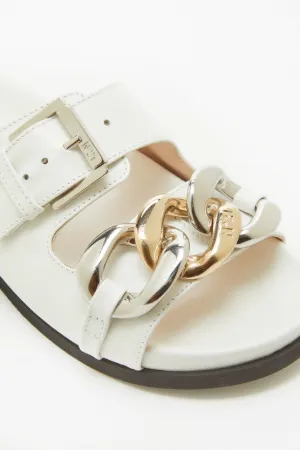 Chunky Chain-Embellished Slides