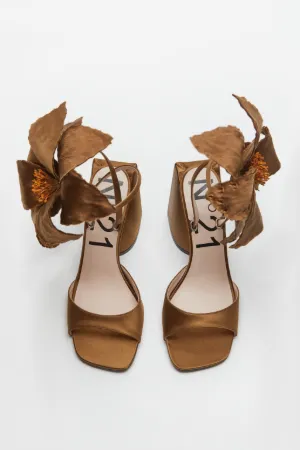 Flower-Embellished Sandals
