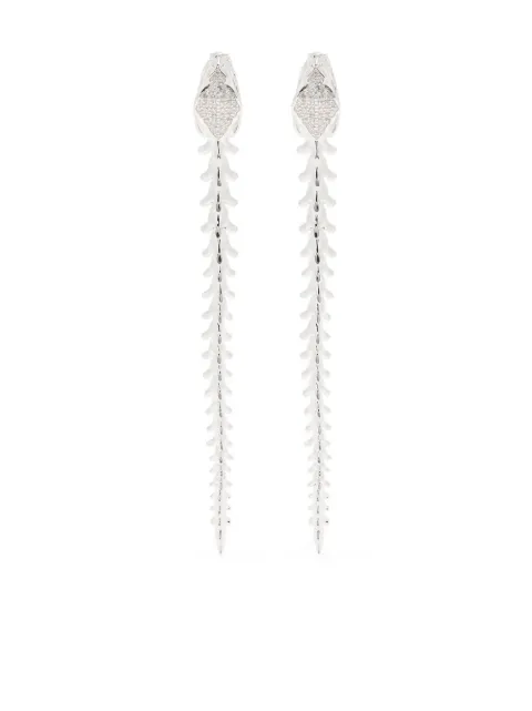 Shaun Leane Serpent trace diamond drop earrings