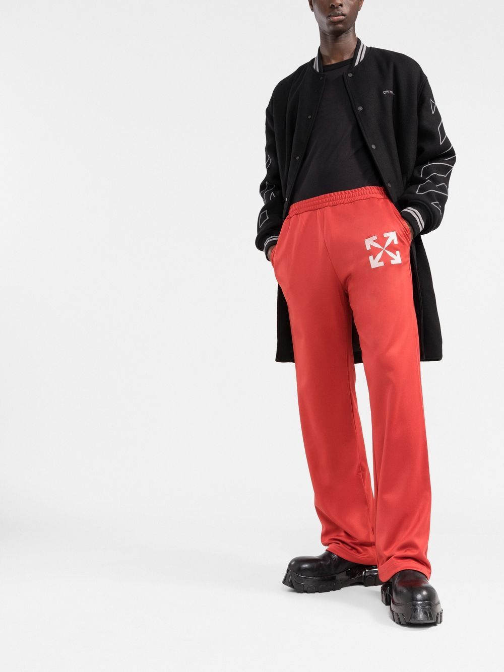 Off-White Trainingsbroek met print - Rood