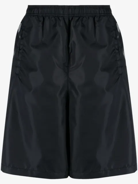 Off-White Diag-print surfer swim shorts