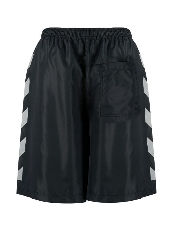 Off-White Diag-print Surfer Swim Shorts