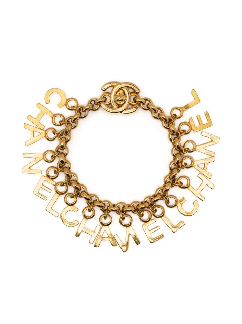 CHANEL Pre-Owned 1996 CC logo lettering bracelet