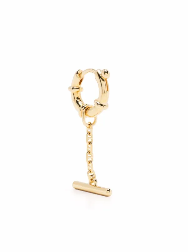 Maria Black Spring Bar Huggie | Gold | FARFETCH BN