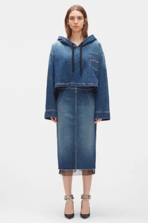Denim Pencil Skirt