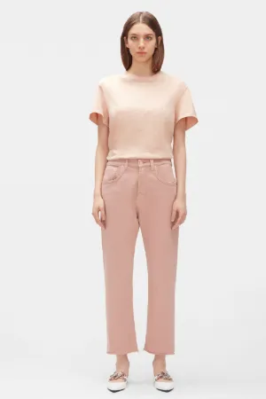 Cropped Straight-Leg Jeans