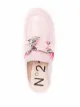 No21 chain-link leather mules