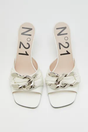 Chunky Chain-Embellished Sandals