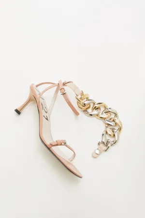 Chunky Chain-Embellished Sandal