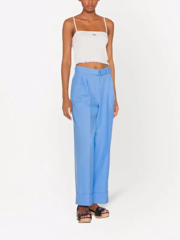 Miu Miu Levantina Belted high-waisted 