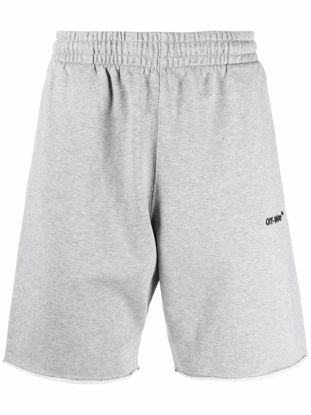 

Off-White shorts Helvetica con logo estampado - Gris