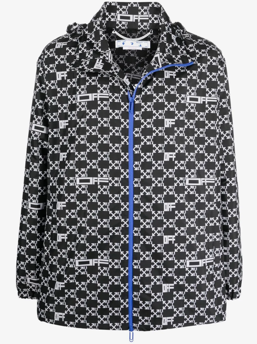 Off-White all-over logo windbreaker | Black | Image 1