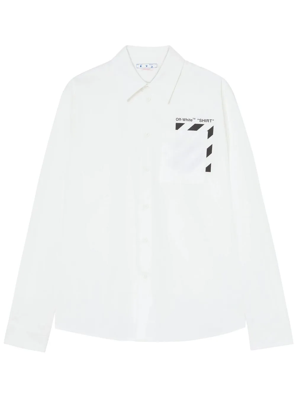 

Off-White Diag-stripe cotton shirt