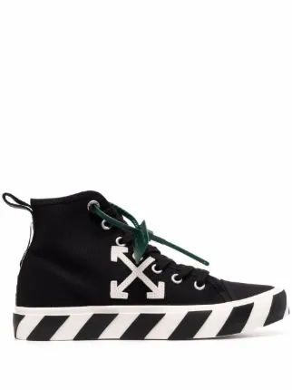 White striped hotsell vulcanized sneakers