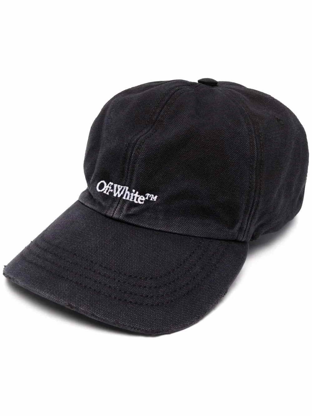 

Off-White Bookish embroidered logo baseball cap - Black