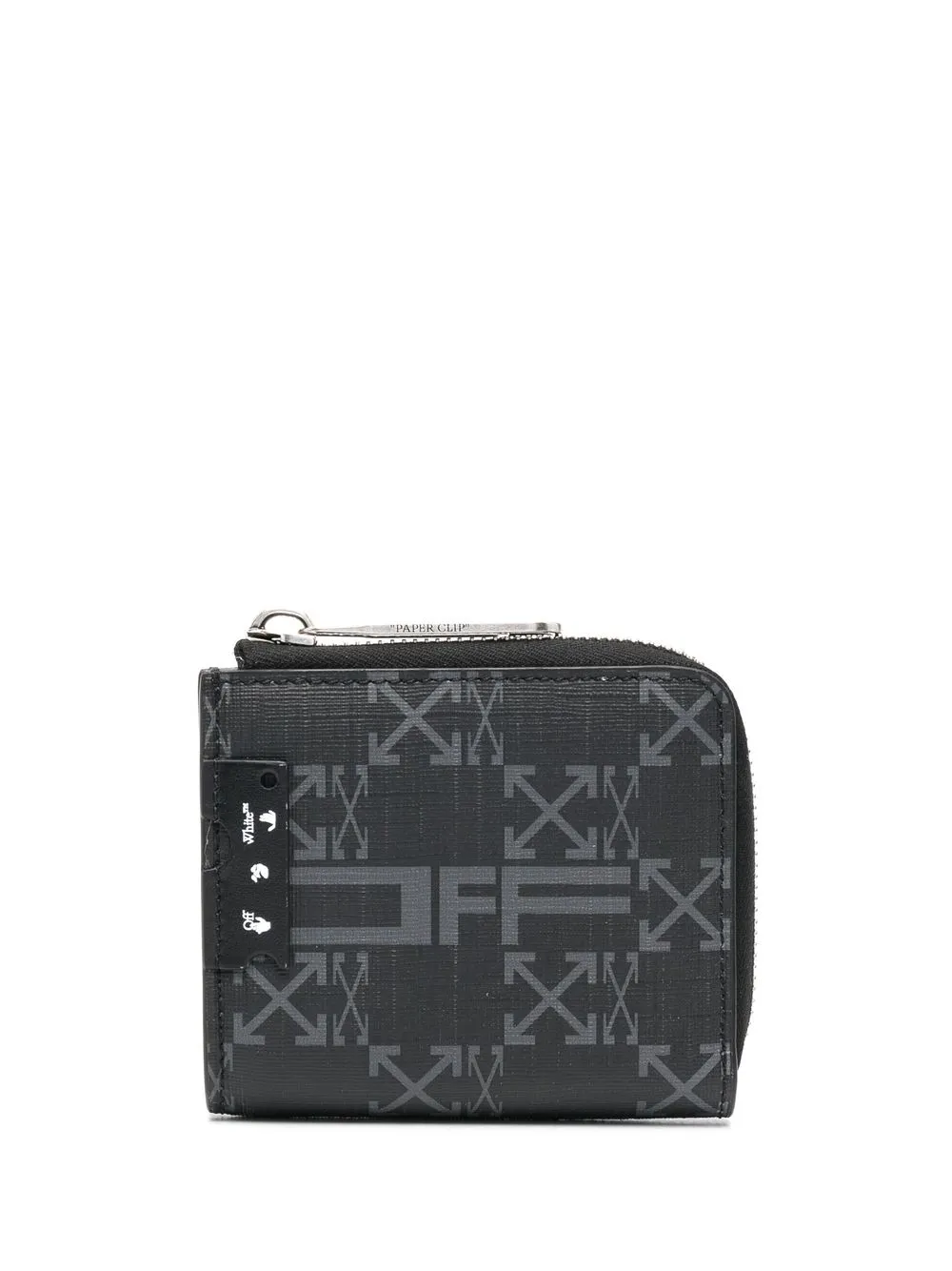 

Off-White monogram zip-around wallet - Black