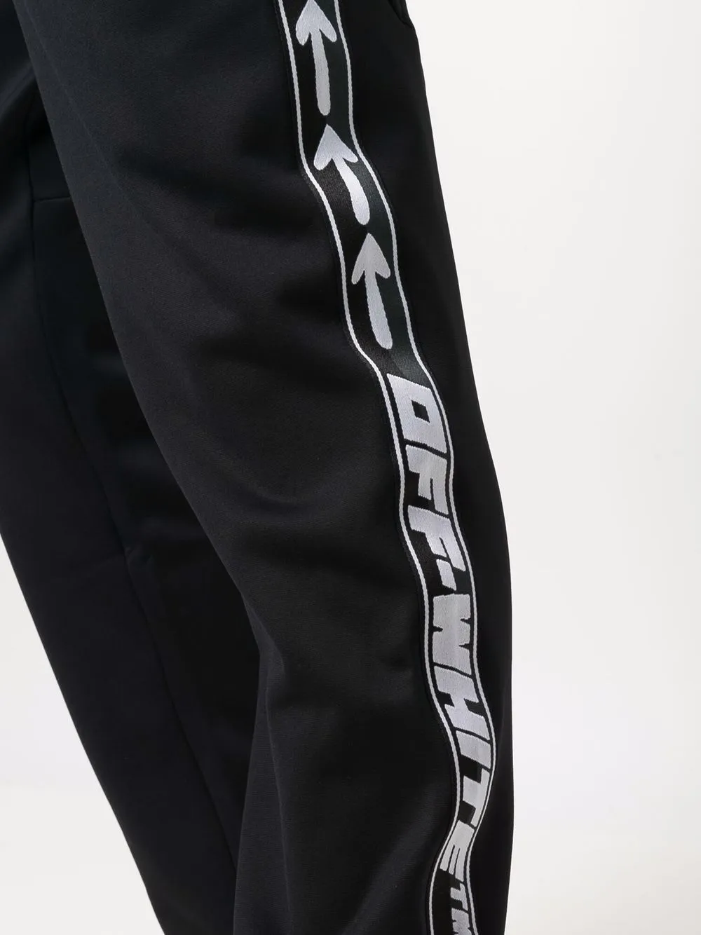 фото Off-white athl logoband jogger black white