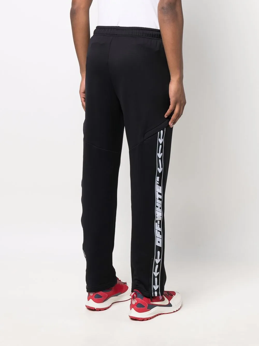 фото Off-white athl logoband jogger black white