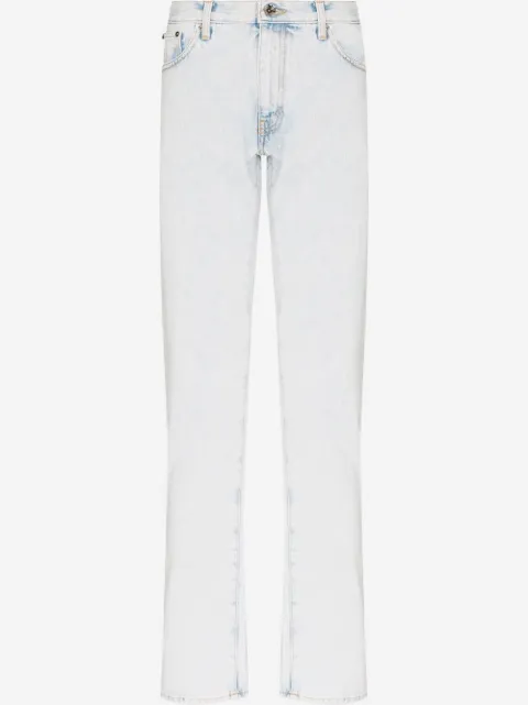 Off-White jeans slim con franjas Diag